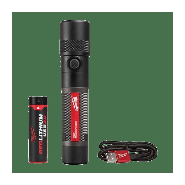 USB Rchrgbl 1100L Twist FocusFlashlight